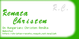 renata christen business card